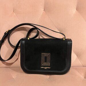 KARL LANGERFELD PARIS Simone Leather Crossbody Bag with dust bag